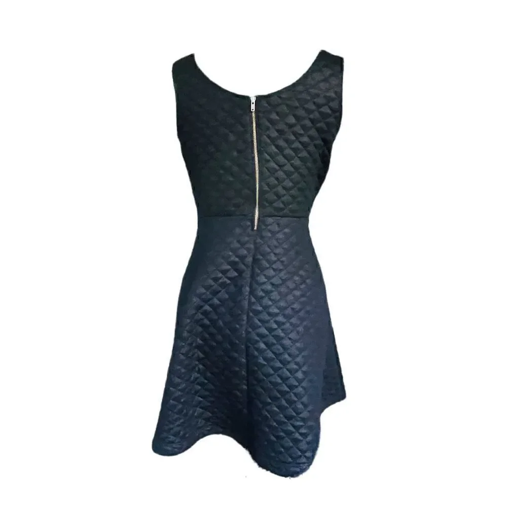 Nwot Express Fit & Flare Diamond Quilted Skater Dress Size Large - Picture 7 of 7